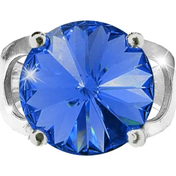 Prsten Prsten se Swarovski Elements Rivoli Sapphire 12 mm