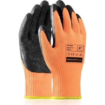 Pracovní oblečení ARDON Rukavice REGARD, zimní, polomáčené v latexu, oranžové A9194/11 11 Standartní Oranžová odstíny