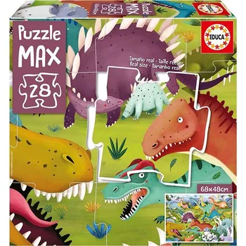 Puzzle EDUCA MAX Dinosauři 28 dílků