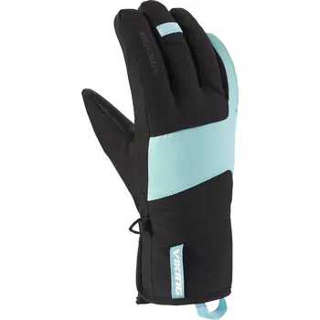 Rukavice Dámské lyžařské rukavice VIKING Espada černotyrkysová Velikost: 5