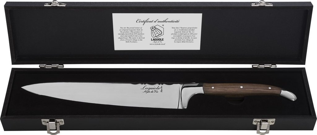 Kuchařský nůž LUXURY 20 cm, olive, Laguiole
