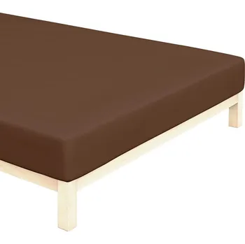 Prostěradlo Jersey prostěradlo Tmavě Hnědé Rozměr: 90x200 cm