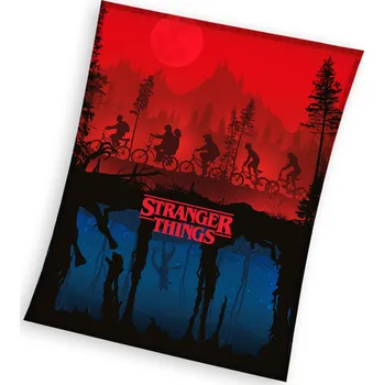Dětská deka Carbotex Supersoft fleecová deka 150 x 200 cm Stranger Things