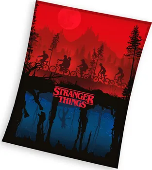 Dětská deka Carbotex Supersoft fleecová deka 150 x 200 cm Stranger Things