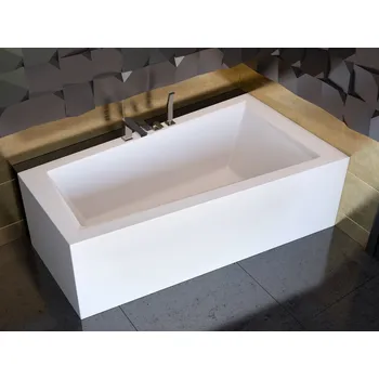 Vana Vana INTIMA 150x85x41,5 cm asymetrická pravá s nožičkami bílá VANINTI15P+OLVPINOZSTELI