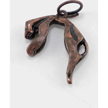 Přívěsek Kovový přívěšek - puma - 1,5 cm x 2 cm