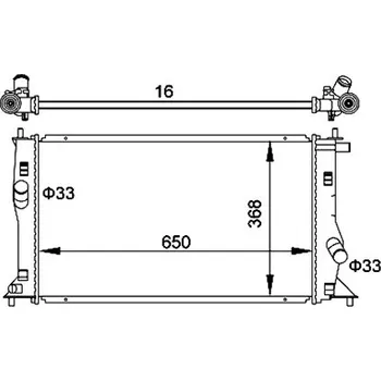 Chladič motoru Chladič, chlazení motoru HART 611 916