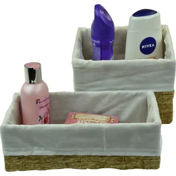 Úložný box Vingo Sada 6 boxů s bílou látkou