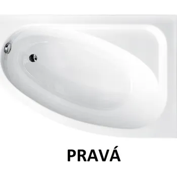 Vana Vana CORNEA 140x80x41 cm asymetrická rohová pravá s nožičkami bílá VANCOR140P+OLVPINOZ