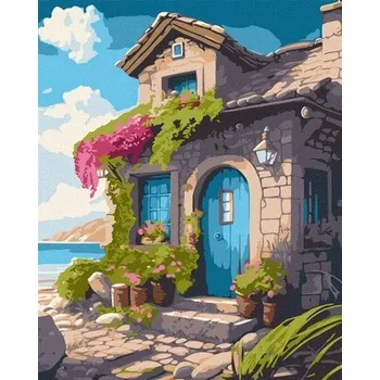 Set školních potřeb Malowanie po numerach - Dom na wybrzeżu 40x50cm