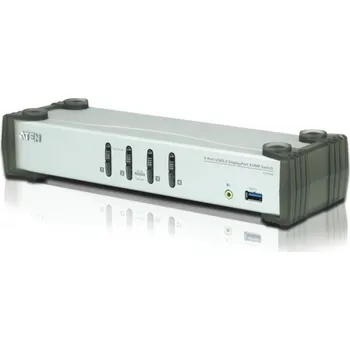 Síťový prvek ATEN 4-port DisplayPort KVMP USB3.0, audio