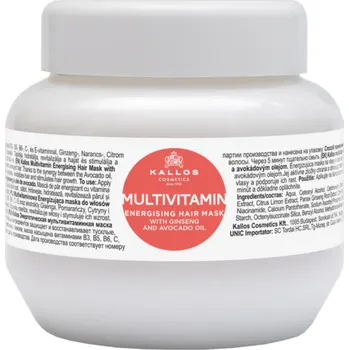 Kosmetika KALLOS Kallos KJMN Multivitamin Energizing hair mask with Ginseng extract and Avocado oil 275 ml