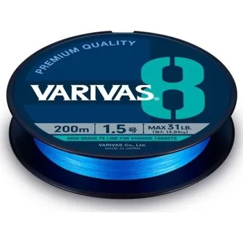 Varivas Šňůra 8 Ocean Blue 150m - 0,185mm 10,41kg