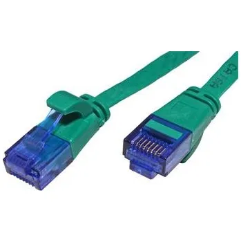 Síťový kabel UTP patchkabel kat. 6a, plochý, 1,5m, zelený - 21.99.2044