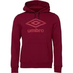Pánská mikina Umbro LARGE LOGO HOODIE ESSENTIALS XXL Vínová, Lososová