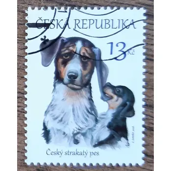 Sběratelství ČR 875 raz., český strakatý pes, r. 2016