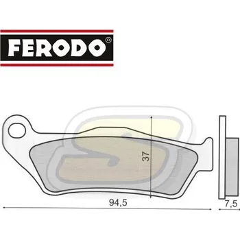 Brzda pro motocykl Ferodo Brzdové destičky 0430 Ferodo Platinum FDB2018P