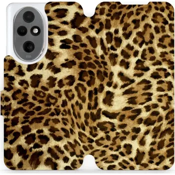 Pouzdro na mobilní telefon Flipové pouzdro Mobiwear - Honor 200 - VA33P Leopardí vzor (Knížkové flip pouzdro, obal, kryt na mobil Honor 200 - VA33P Leopardí vzor, materiál Umělá kůže + TPU - ochrana 360°, stojánek, silikonová vanička, magnetické zavírání)