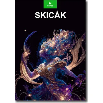 Skicák Stepa A4, černý, 20listů