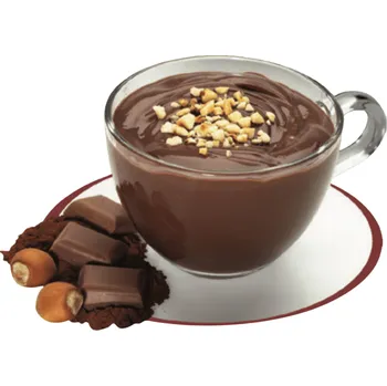 Horká čokoláda v prášku Lískový oříšek 30 g (porcovaná čokoláda)