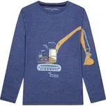 Chlapecké tričko - Wolf S2332, tmavě modrý melír Barva: Modrá, Velikost: 146