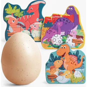 Puzzle TOP BRIGHT Puzzle Dinosauří vejce 3x6 dílků