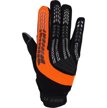 Moto rukavice Bike It Vapor-S celoroční lehké motocyklové rukavice (černo/oranžové) - L GLVRD83