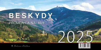 Kalendář Nakladatelství Justine Radovan Stoklasa stolní kalendář Beskydy/Proměny a nálady 2025