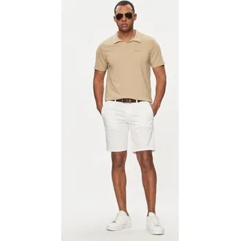 Dámské oblečení Guess Šortky z materiálu Daniel M4GD05 WG3OA Bílá Skinny Fit 40