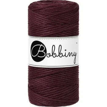 Příze Bobbiny bavlněná šňůra na macramé REGULAR Burgundy
