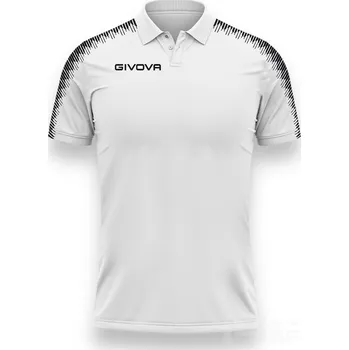 Pánské tričko Polokošile GIVOVA CLUB, barva 0310 bílá - černá, velikost 2XL