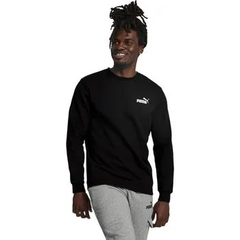 Pánské oblečení PUMA PÁNSKÁ ZATEPLENÁ MIKINA ESS SMALL LOGO CREW BLACK 586682 01 Velikost: XL
