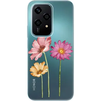 Pouzdro na mobilní telefon Odolné silikonové pouzdro iSaprio - Three Flowers - Honor 200 Lite
