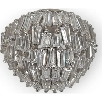 Prsten Stříbrný dámský prsten se zirkony Agara 2610 Velikost prstenu: 58/18,5