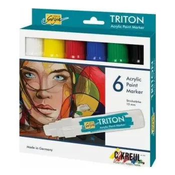 Sada akrylových markerů Triton 6ks 15mm (Sada akrylových markerů Triton 6ks 15mm)