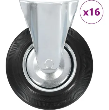 zvedák vidaXL 16 ks pevná kolečka 200 mm [277998]