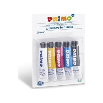 Výtvarná barva Temperové barvy Primo 5 x 12ml, tuby, blistr