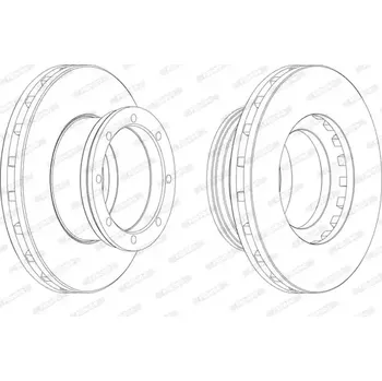 Brzdový kotouč FERODO Brzdový kotouč PREMIER - 377 mm FE FCR190A