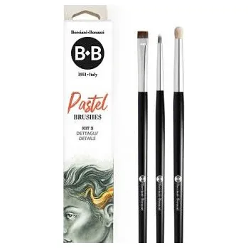 Umělecký štětec Sada štětců pro pastel BB Kit 3 – Details (Sada štětců pro pastel BB Kit 3 – Details)