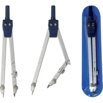 Kružítko Kružidlo kovové, zalamovací noha, PVC pouzdro