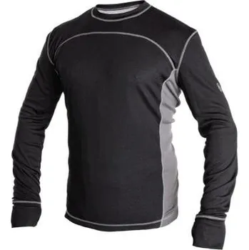 Pánské termoprádlo Tričko CXS COOLDRY, funkční, dlouhý rukáv, pánské, černo-šedé, vel. M