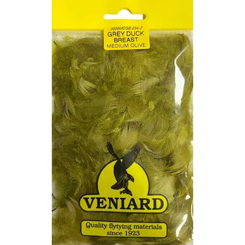 Veniard Peří z Divoké Kachny Mallard Duck Drake Round Breast Medium Olive 2g