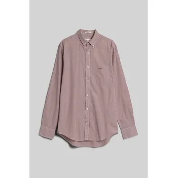 Pánské oblečení KOŠILE GANT REG POPLIN STRIPE SHIRT SYRUP BROWN