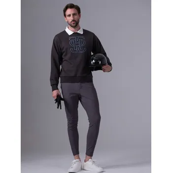 Pánská mikina PS of Sweden Mikina Carl Monogram PS of Sweden, pánská, dark grey L