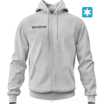 Pánská mikina Mikina GIVOVA KING, barva 0043 melange šedá, velikost S