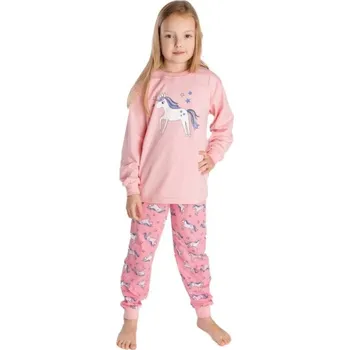 Dívčí pyžamo Dívčí pyžamo Betty Mode vel. 92 růžové jednorožec