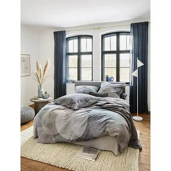 Povlečení IRISETTE IRISETTE luxusní flanelové povlečení ZOBEL 8553-11 ŠEDÉ KOLA 140 x 200, 70 x 90 cm