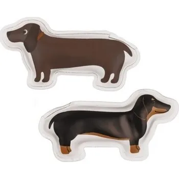 Termofor Hřejivý gelový polštářek Jezevčík, hnědá