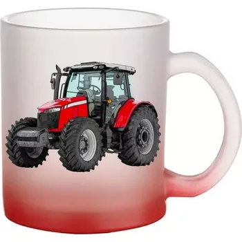 Massey Ferguson 6713R skleněný hrnek traktor (hrneček s traktorem matné sklo )