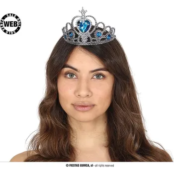 Karnevalový doplněk Guirca Fiestas Španělsko Diadem s modrými kameny